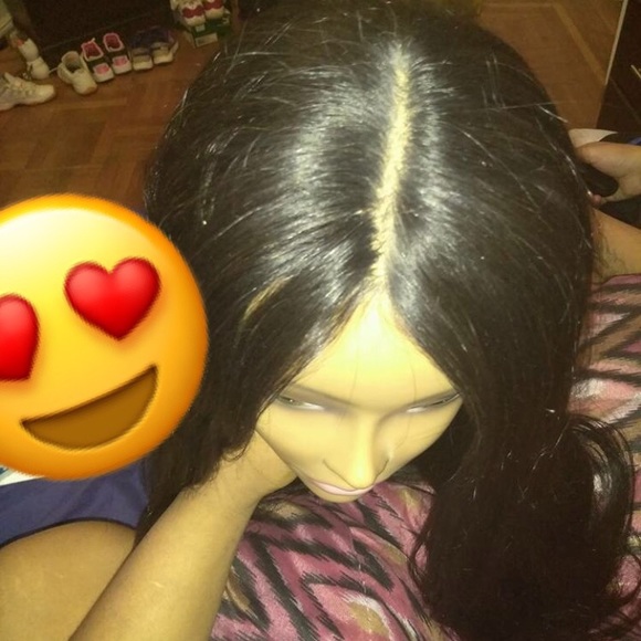 Other Long Middle Part Straight Wig Poshmark