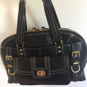 COACH Miranda satchel in black 100% authentic