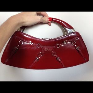 Red vintage Dior bag