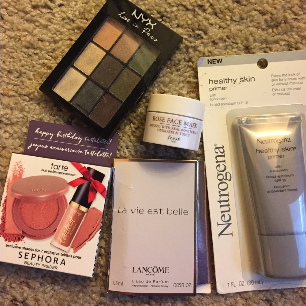 Fresh Tarte Lancôme Skincare and makeup bundle