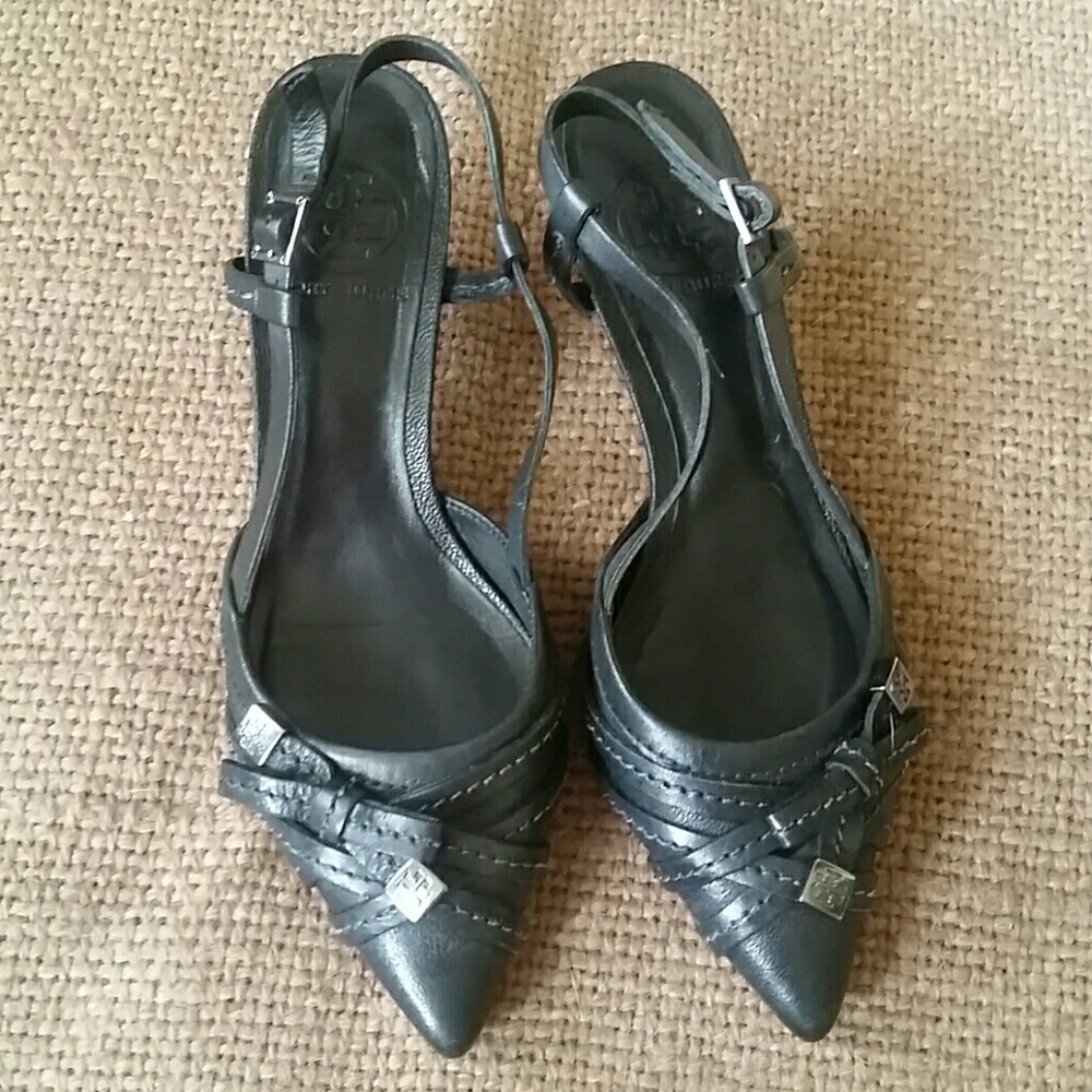 Tory Burch black  heels