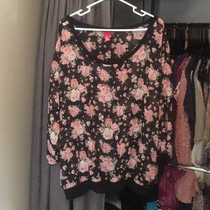 Sheer rose top