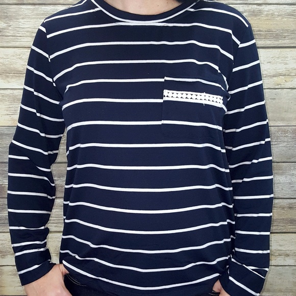 Long Sleeve Cotton Top with Lace-up Back - Picture 2 of 6