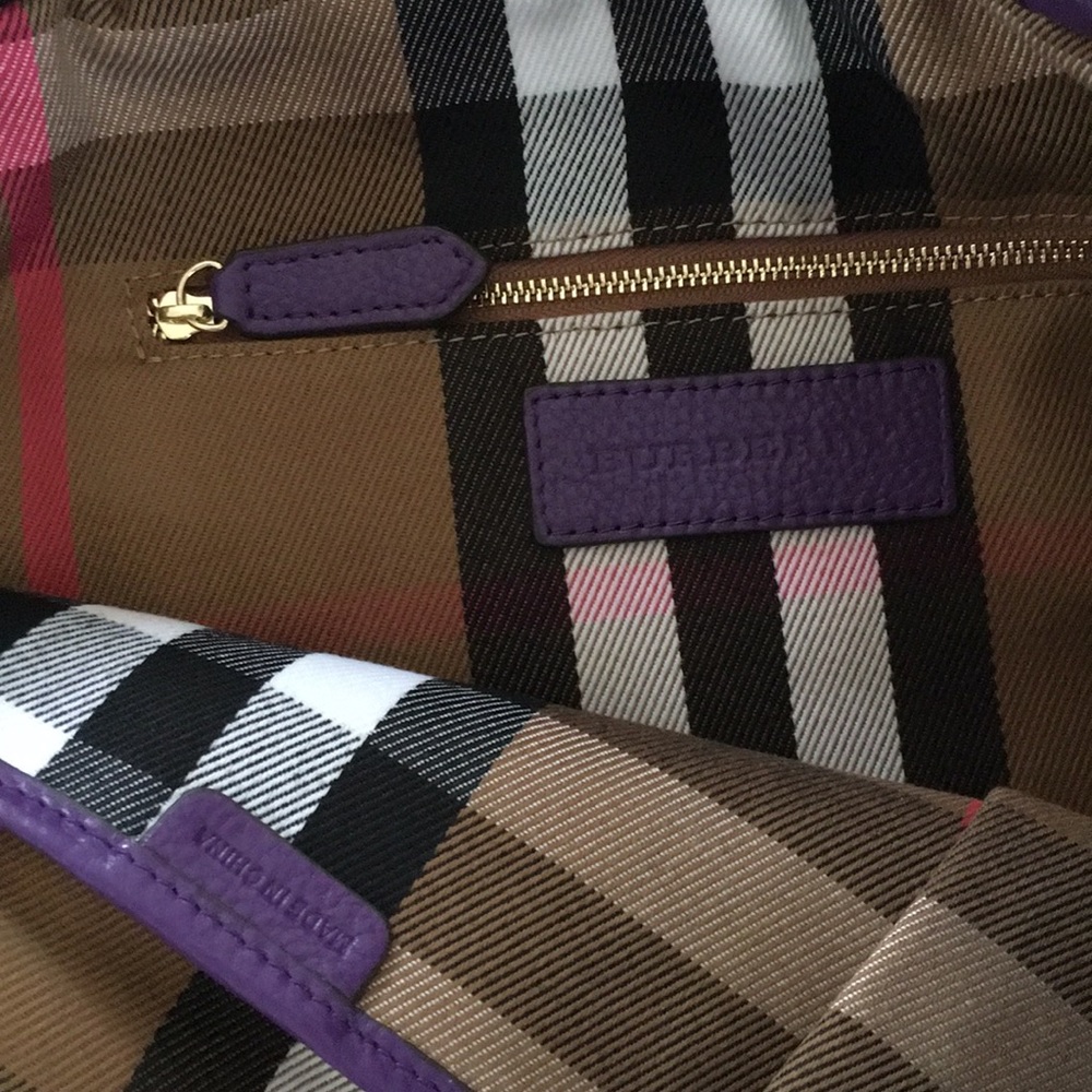 Burberry Large purple tote - Picture 3 of 8