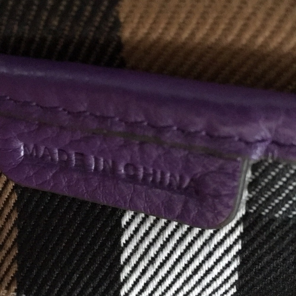 Burberry Large purple tote - Picture 4 of 8