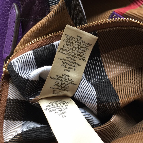 Burberry Large purple tote - Picture 8 of 8