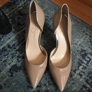 Jessica Simpson Nude Pointed Toe Pumps