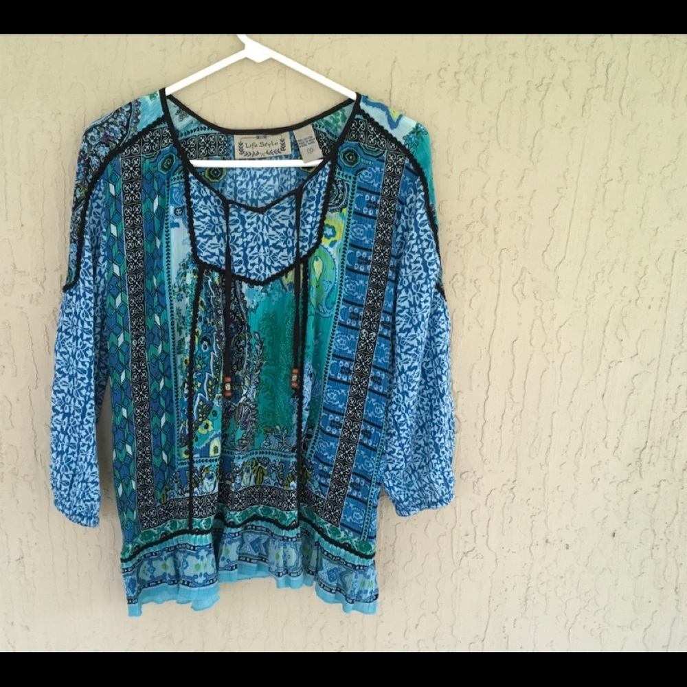 Wonderful  Multi  Cotton Blouse