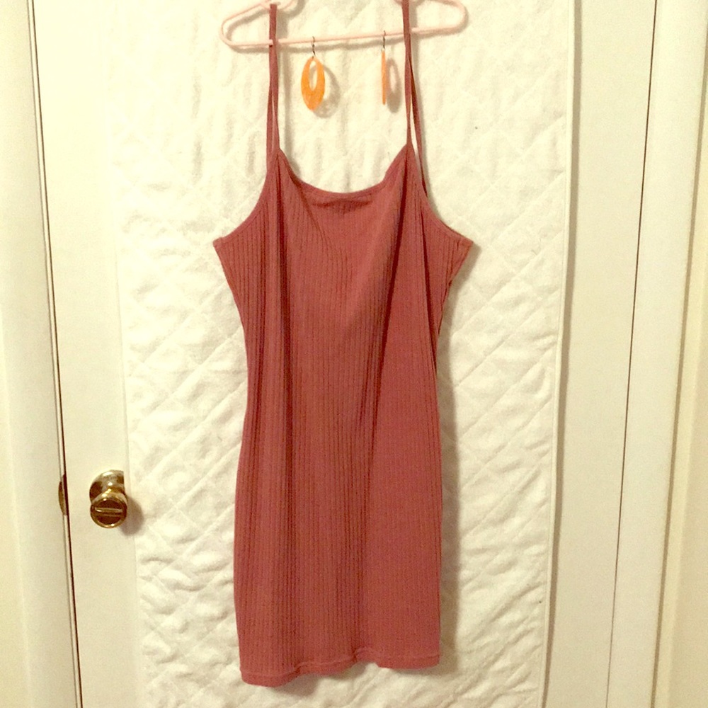 Peach Summer Dress FREE MATCHING EARRINGS