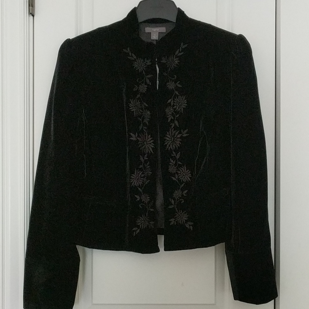 Embroidered Velvet jacket
