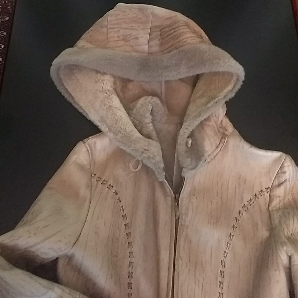 Winter sheepskin coat