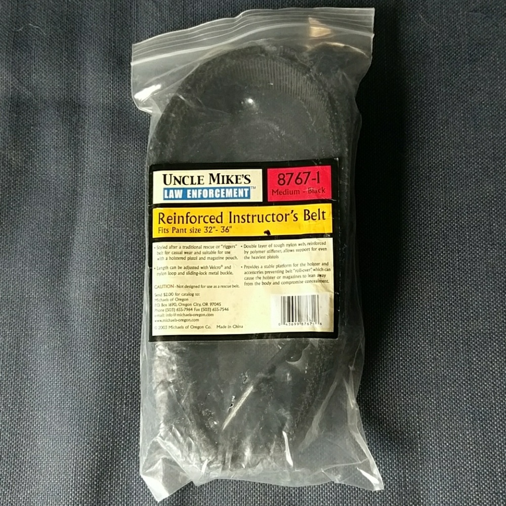NWT reinforced instructors belt