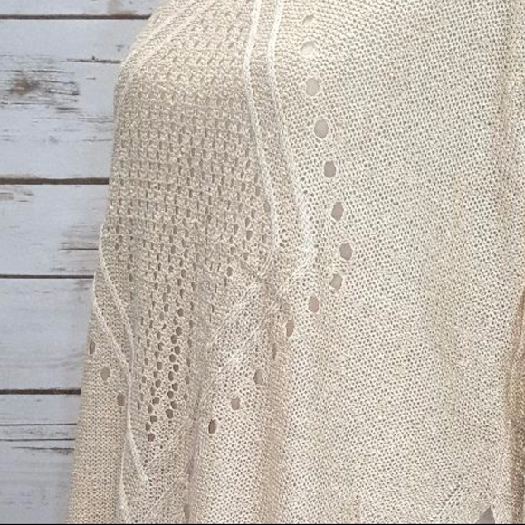 Knit Sweater with Chiffon Extension - Picture 3 of 7