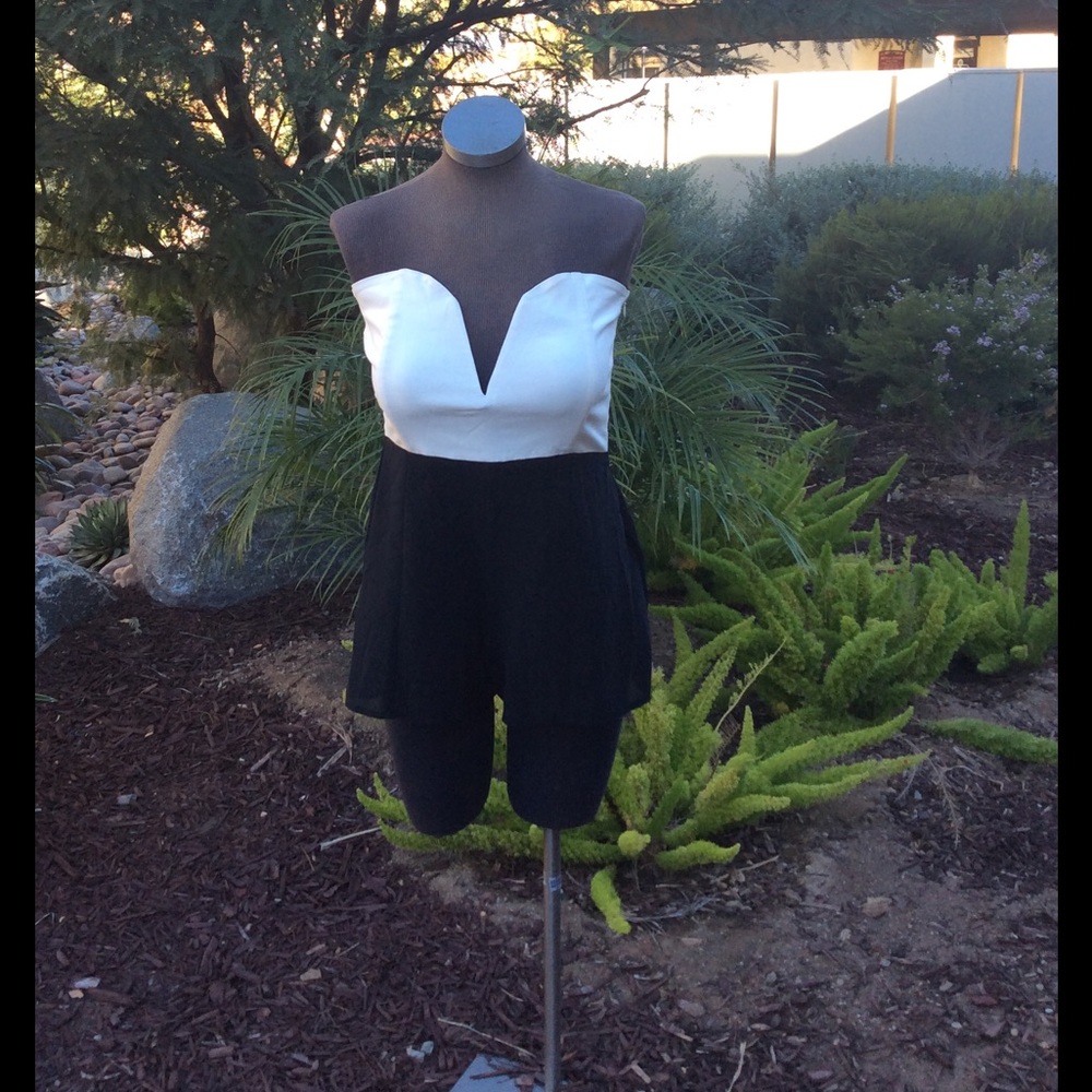 Nasty Gal strapless romper