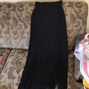 Black maxi skirt