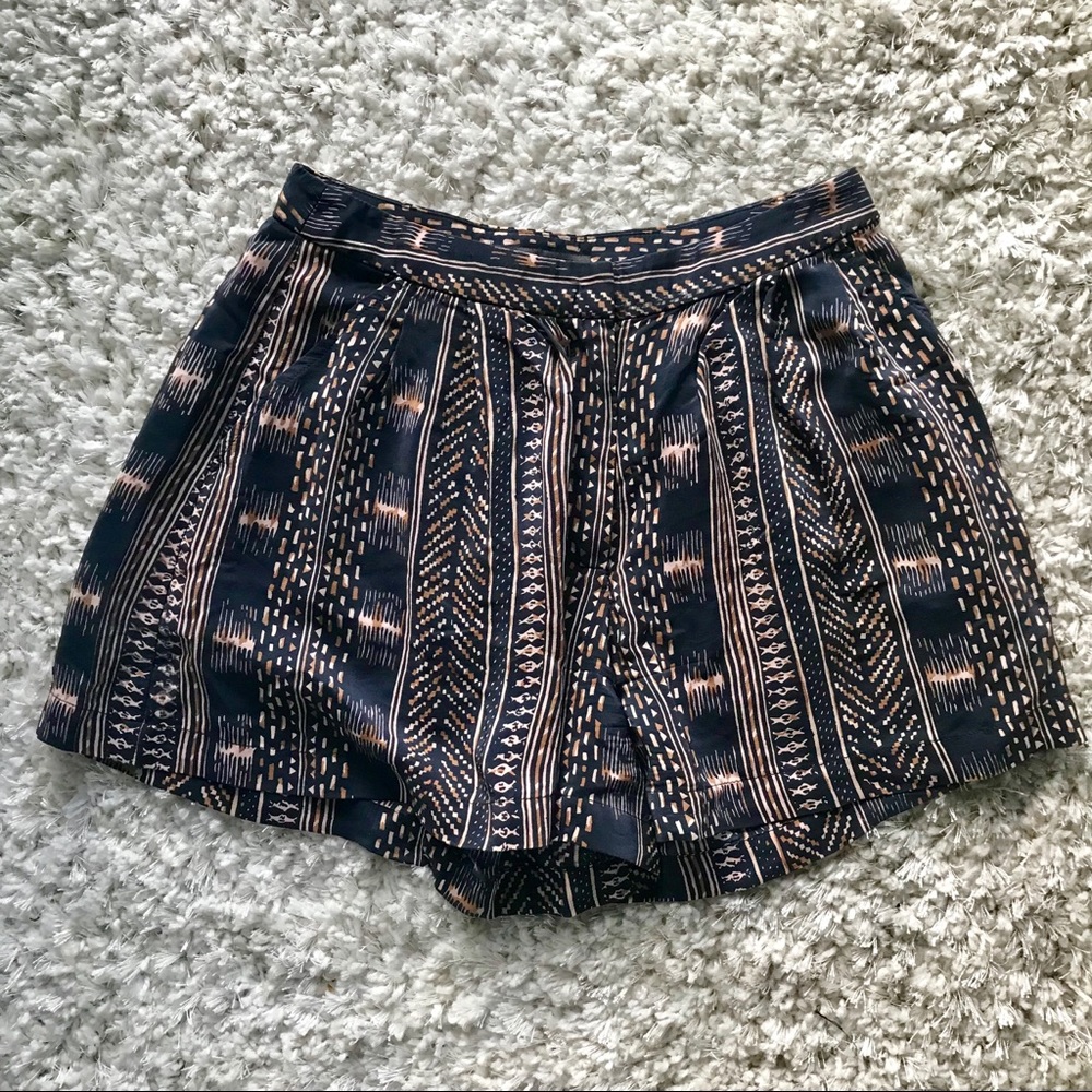 Waverly Grey silk shorts