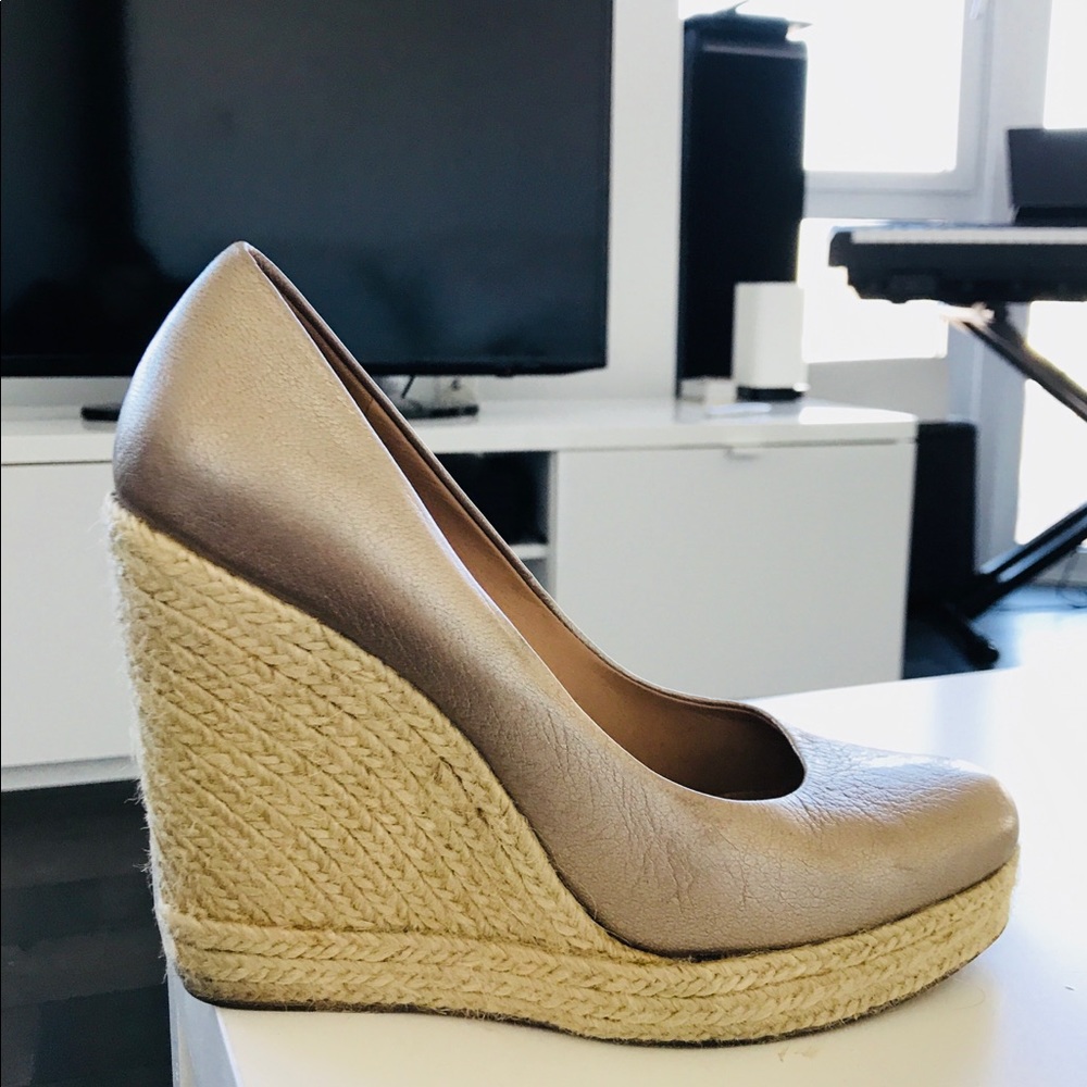 Ferragamo wedges, size 8
