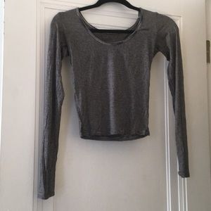 Long Sleeve American Eagle Crop Top