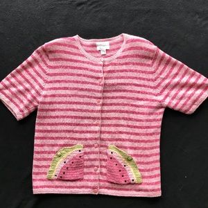 Christopher Banks Embroidered Watermelon Cardigan