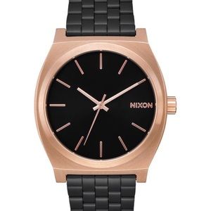 New Nixon Black & Rose Gold Timeteller Watch