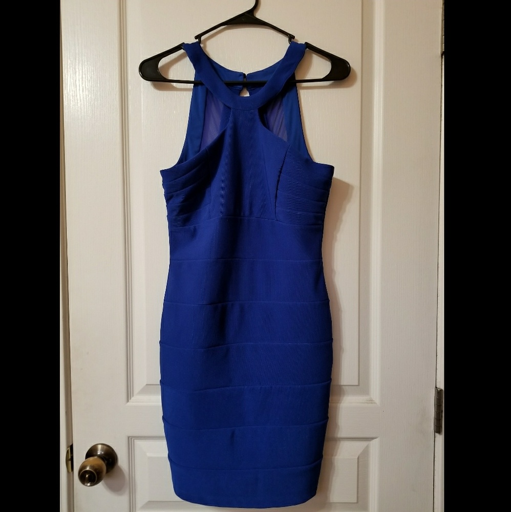Windsor Royal Blue short dress Size M