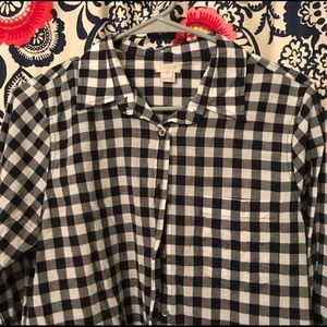 J. Crew Factory Gingham Shirt