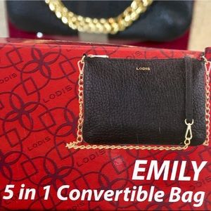 lodis emily 5 in 1 convertible handbag