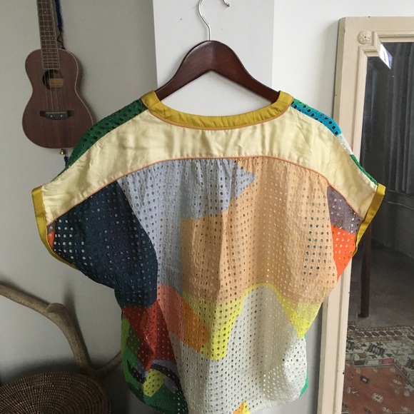 🌈 Brand New Anthro Mesh Top 🌈 - Picture 3 of 5