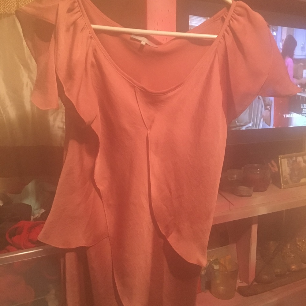 Coral blouse