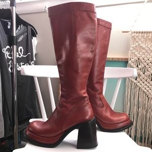 Vintage Fornarina Leather 8 - 8.5** Platform Boots