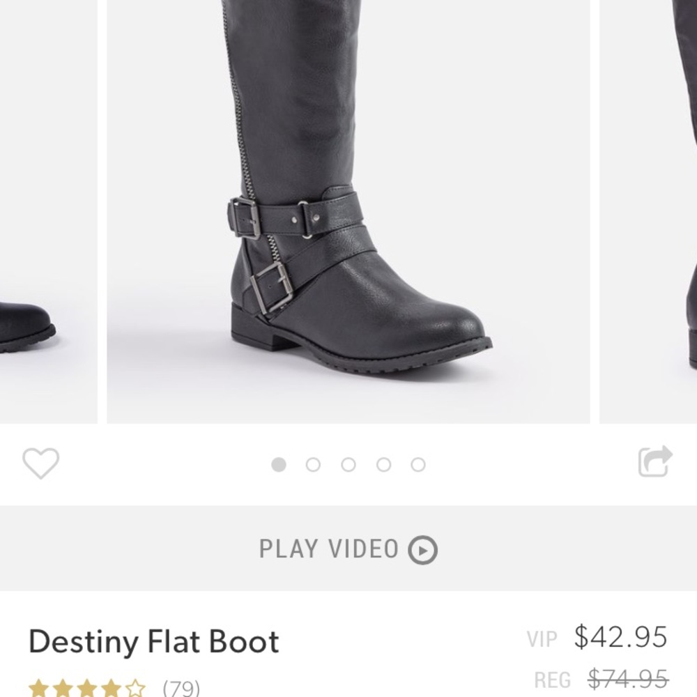 Size 8.5 brand new black boots