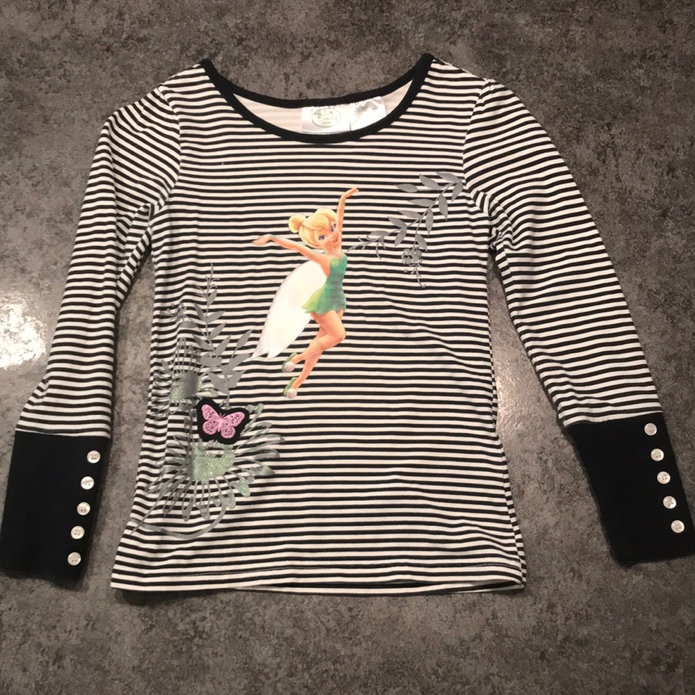 Disney Tinker Bell Long Sleeve Shirt Girl 7/8