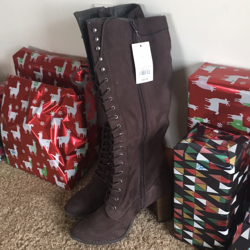 SOLD on fb-Dark Brown High Boot