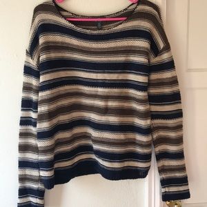 Multi colored striped sweater