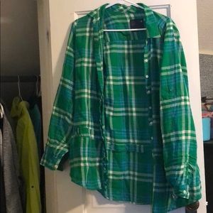 American eagle outfitters green flannel