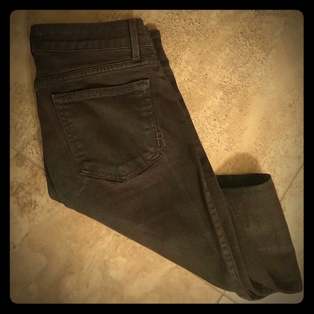 MOVING! MAKE OFFER!Rich & skinny brown waxed jeans
