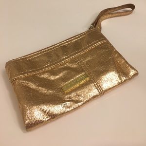 Steve Madden metallic wristlet