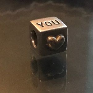 Pandora I Love You charm