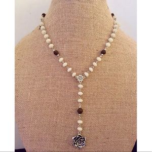 Lucky Brand Rosary Style Necklace