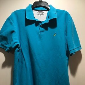 Nautica true deck polo shirt large