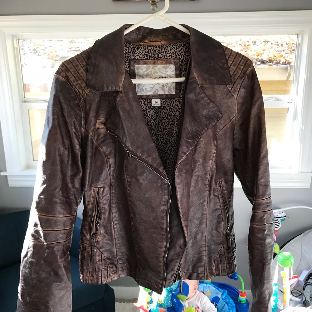 Maurices faux leather moto jacket