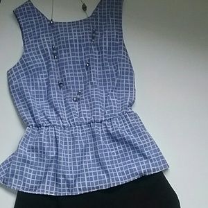 Gap sleeveless peplum top