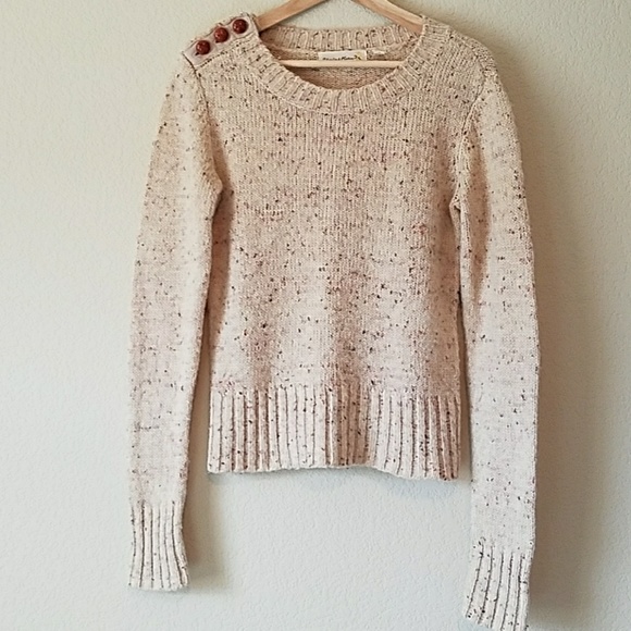 cream speckled sweater
