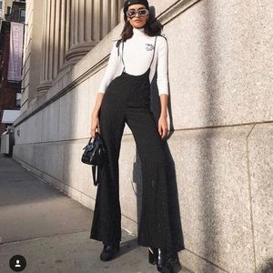 Honey punch overall jumpsuit - black, small