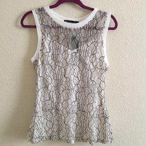 White mesh top! New and unused!