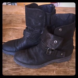 Black leather Italian booties - Nero Giardini