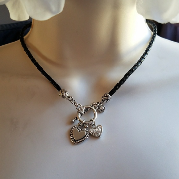 Lia Sophia Black Rope Toggle 