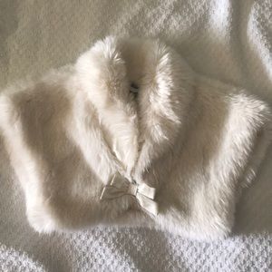 Baby Gap faux fur cropped jacket