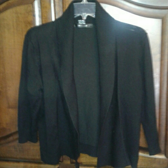 89th & Madison Black Cardigan - Picture 1 of 3