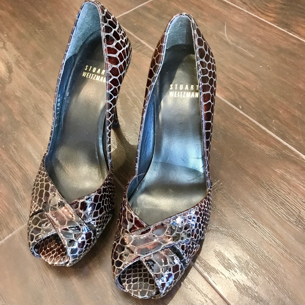 Stuart Weitzman Peep Toe Pumps